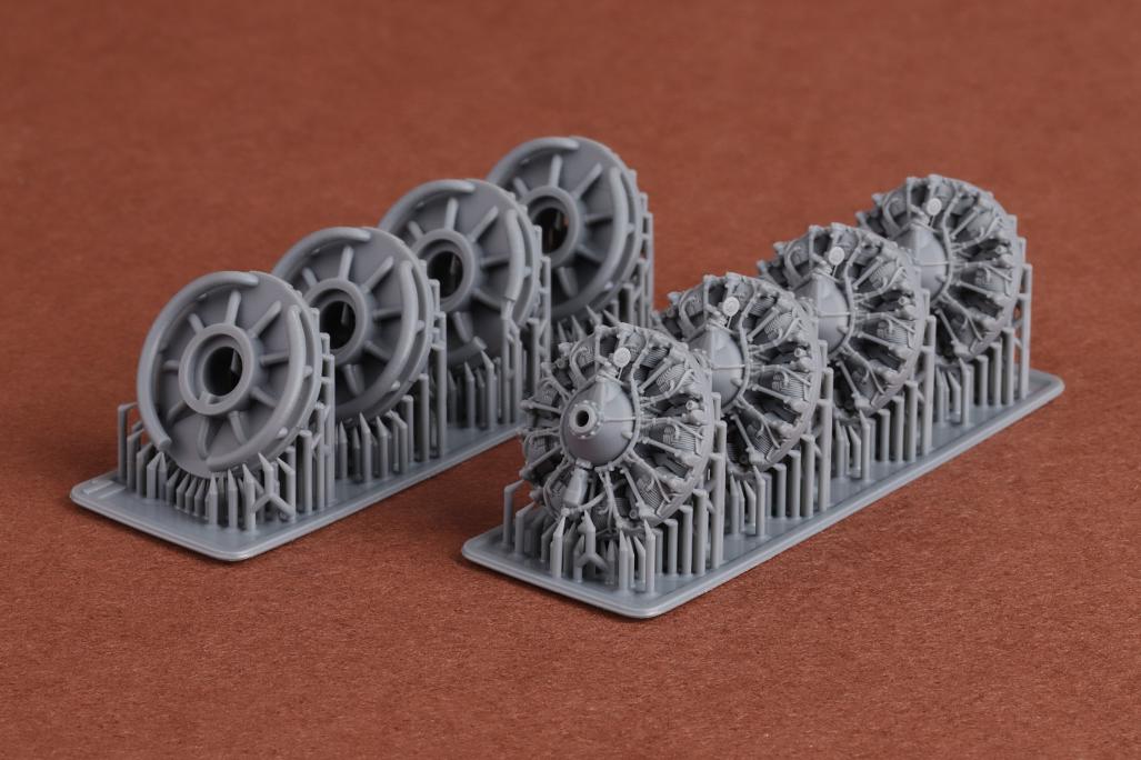 SBS Model SBS72089 1:72 Boeing B-17F/B-17G Flying Fortress engine set