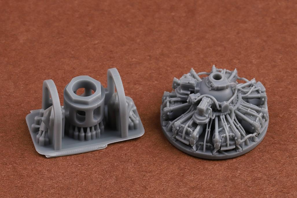 SBS Model SBS72091 1:72 Grumman F4F-4 Wildcat engine & exhaust set