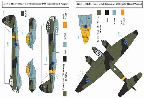 SBS Model SBSD4809D 1:48 Junkers Ju-88A-4 in Finnish service
