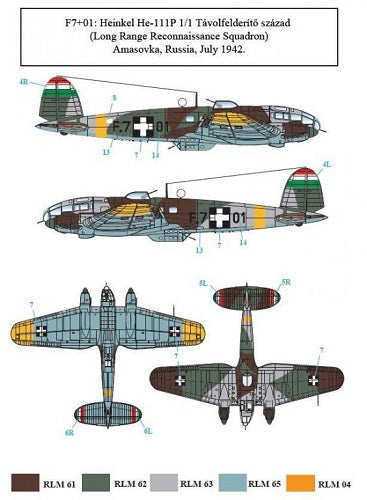 SBS Model SBSD4823D 1:48 Heinkel He-111P Hungarian Air Force WWII
