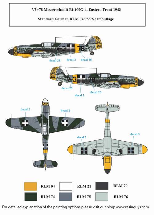 SBS Model SBSD4827D 1:48 Messerschmitt Bf-109G-2, Bf-109G-4 in Hungarian Service