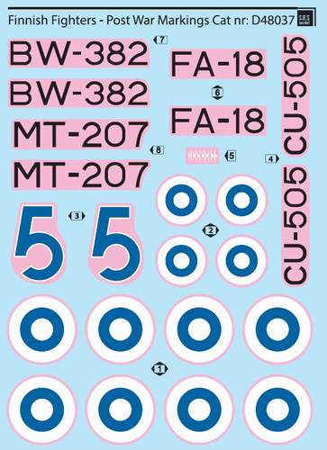 SBS Model SBSD4837D 1:48 Finnish Fighters - Post War Markings