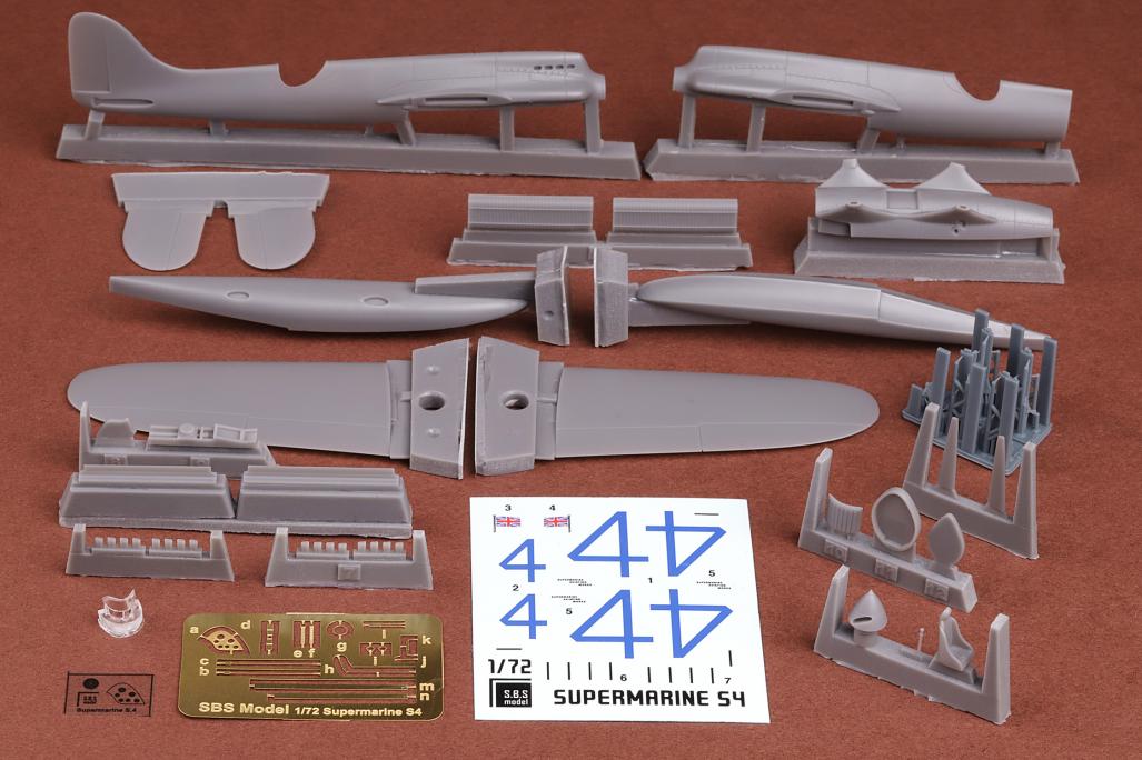 SBS Model SBS7041 1:72 Supermarine S.4 float plane Schneider Trophy