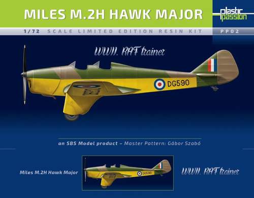 SBS Model PP02 1:72 Miles M.2H Hawk Major 'RAF' Service