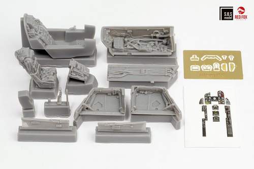 SBS Model SBSRF4801 1:48 Dassault-Mirage III Detail set (cockpit and wheel bays)