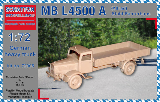 Schatton Modellbau 72005 1:72 Mercedes MB L-4500 A (Allrad) Stahl-Fahrerhaus
