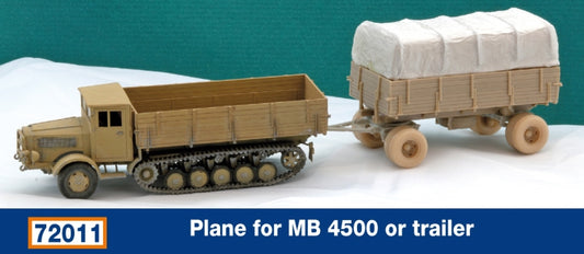Schatton Modellbau 72011 1:72 Cover for Mercedes MB L-4500 or Trailer