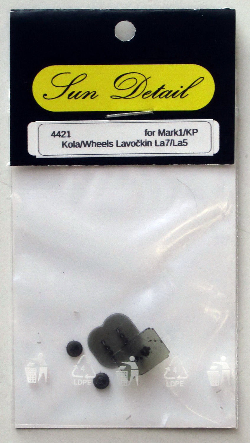 Sun Details SD-R4421 1:144 Lavochkin La-5/La-7 wheels (3D-Printed)