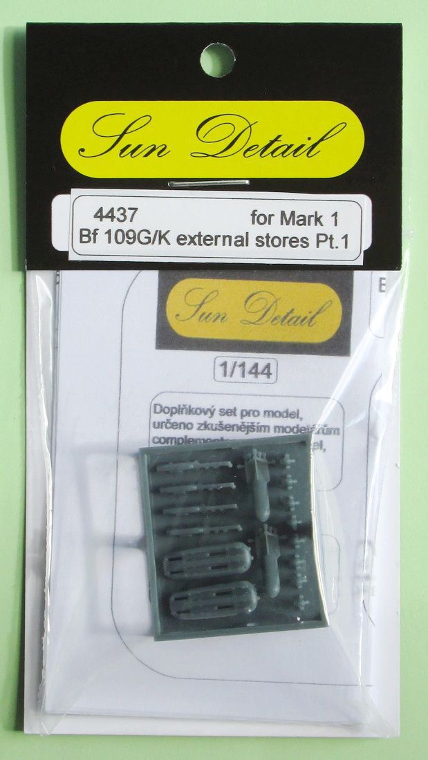 Sun Details 4437 1:144 Messerschmitt Bf-109G/K external stores Pt.1