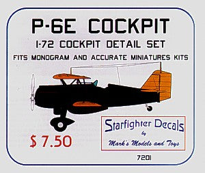 Starfighter Decals R7201 1:72 Boeing P-6E cockpit set