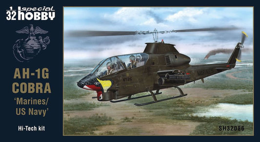 Special Hobby SH32086 1:32 Bell AH-1G Cobra "Marines/US Navy" Hi-Tech