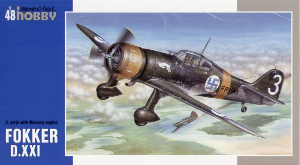 Special Hobby SH48078 1:48 Fokker D.XXI "3. sarja "with Mercury Engine"