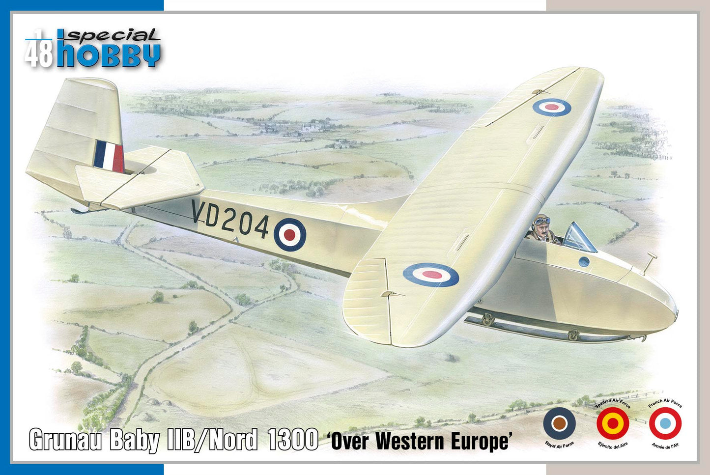 Special Hobby SH48203 1:48 Grunau Baby IIB/Nord 1300 "Over Western Europe"