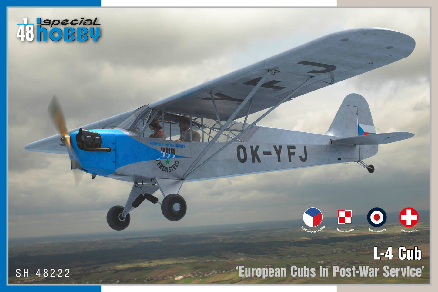 Special Hobby SH48222 1:48 Piper L-4 "European Cubs in Post War Service"