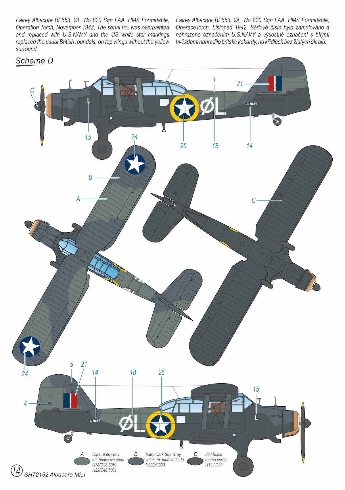 Special Hobby SH72152 1:72 Fairey Albacore Mk.I/II