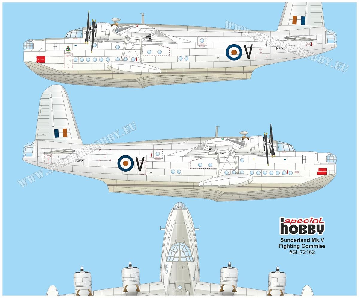 Special Hobby SH 72162 1:72 Short Sunderland Mk.V flying boat