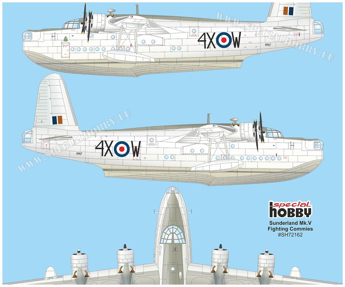 Special Hobby SH 72162 1:72 Short Sunderland Mk.V flying boat