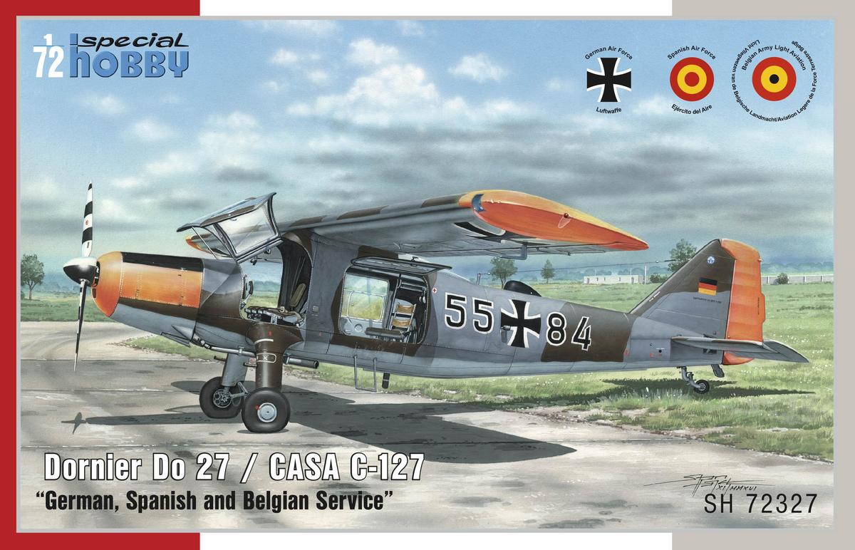 Special Hobby SH72327 1:72 Dornier Do-27 / CASA C-127 "German, Spanish and Belgian Service"