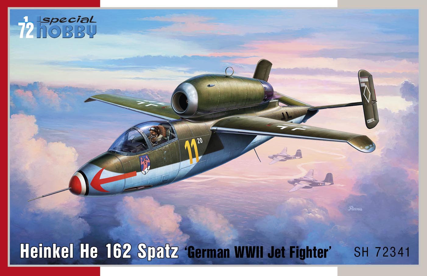 Special Hobby SH72341 1:72 Heinkel He-162A Spatz "German WWII Jet Fighter"