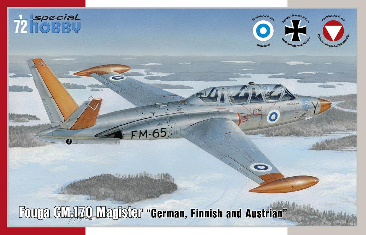 Special Hobby SH72373 1:72 Fouga CM.170 Magister "German, Finnish and Austrian"