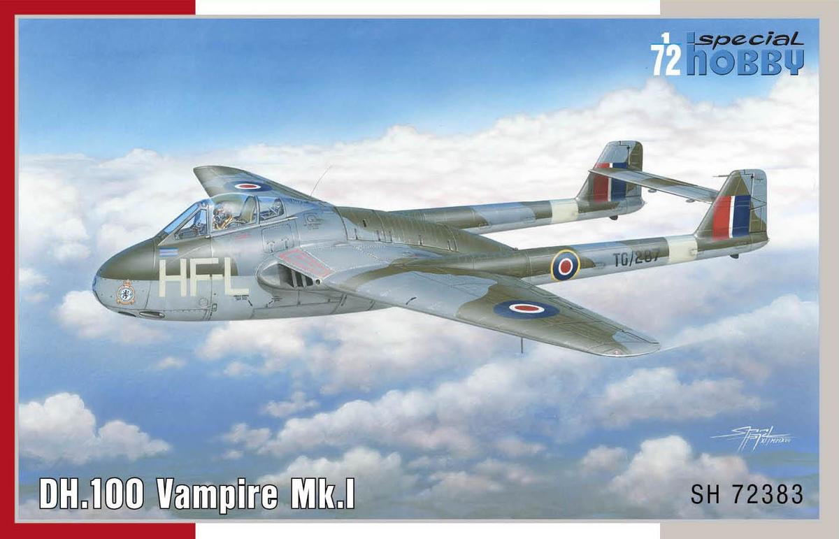 Special Hobby SH72383 1:72 de Havilland Vampire Mk.1 'RAF, RAAF and ArmÃ©e de l'Air'