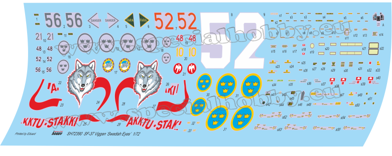 Special Hobby SH72390 1:72 Saab SF-37 Viggen Recce Reconnaissance