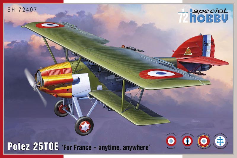 Special Hobby SH72407 1:72 Potez 25TOE "For France - anytime, anywhere"