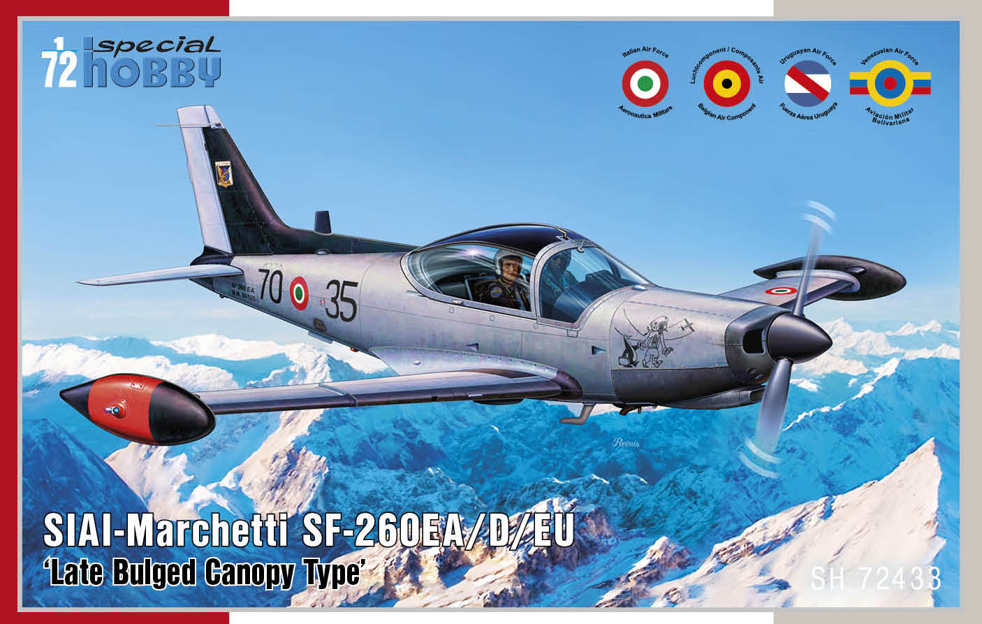 Special Hobby SH 72433 1:72 SIAI-Marchetti SF-260EA/D/W with Late Bulged Canopy Type