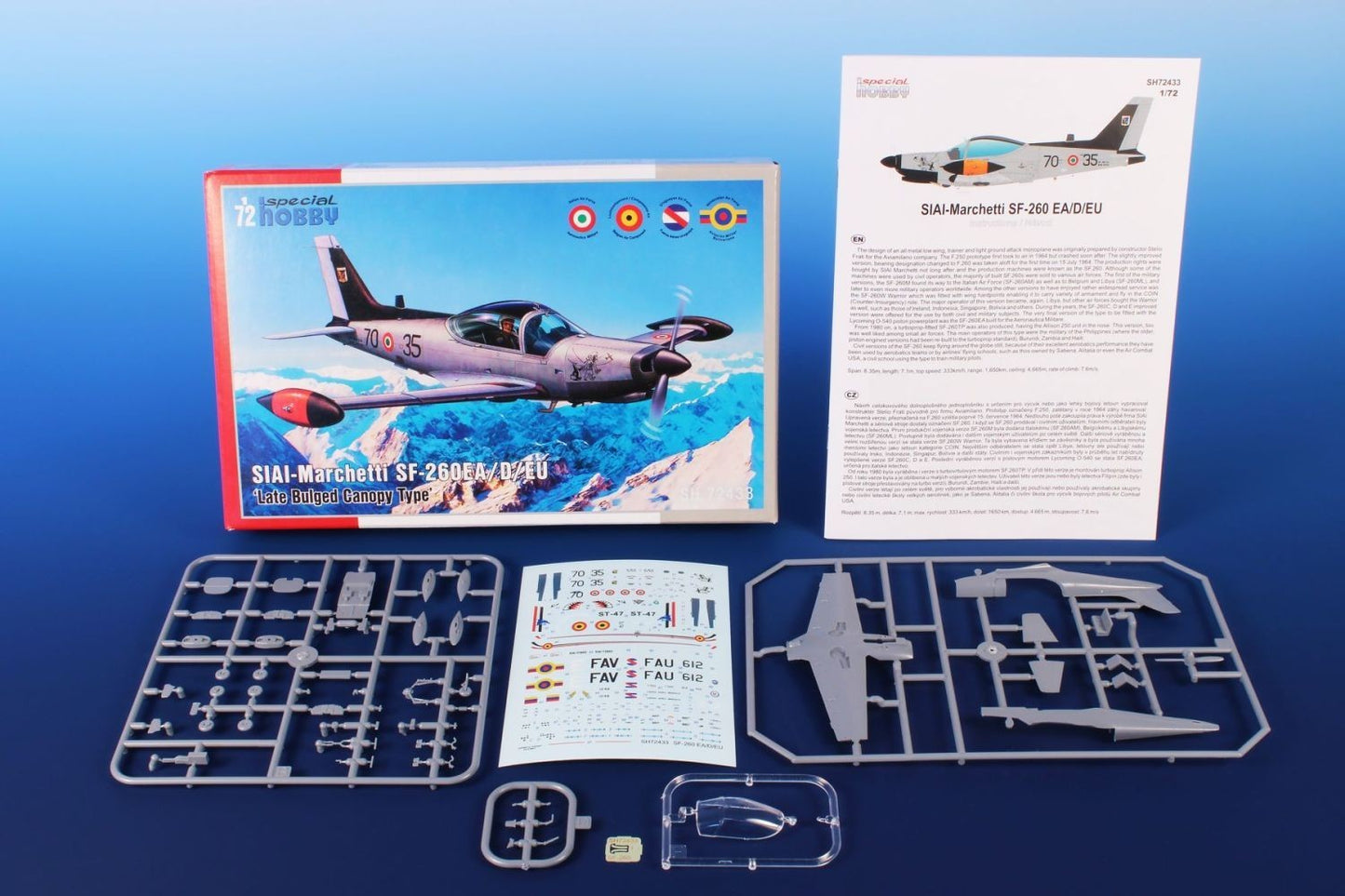 Special Hobby SH 72433 1:72 SIAI-Marchetti SF-260EA/D/W with Late Bulged Canopy Type