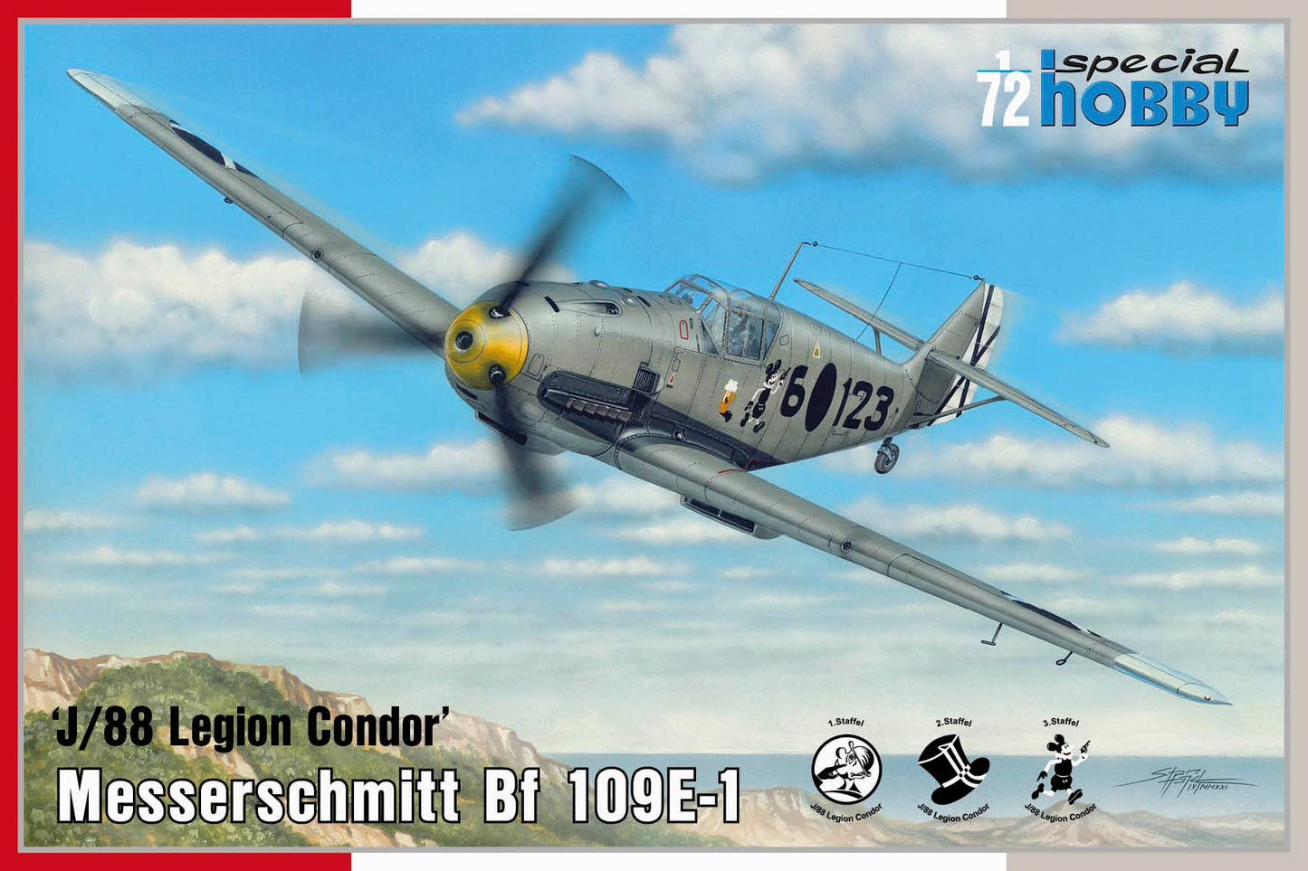 Special Hobby SH72459 1:72 Messerschmitt Bf-109E-1 "J/88 Legion Condor"