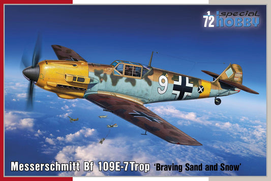 Special Hobby SH72462 1:72 Messerschmitt Bf-109E-7 Trop "Braving Sand and Snow"