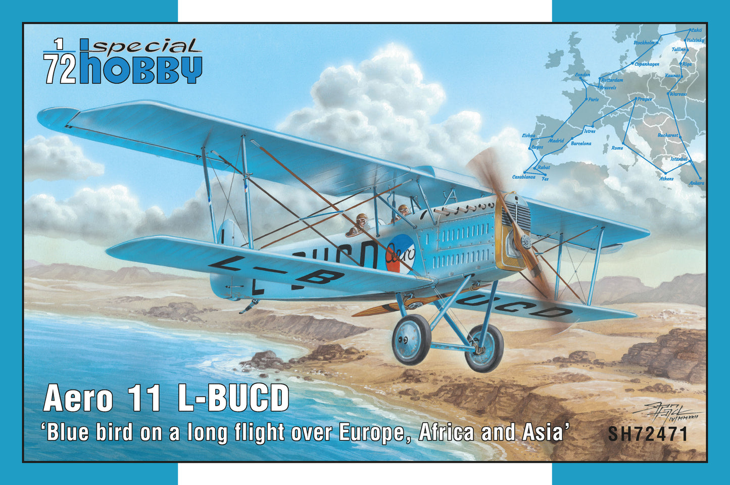 Special Hobby SH72471 1:72Aero 11 L-BUCD "Blue Bird on a Long Flight over Europe, Africa & Asia"