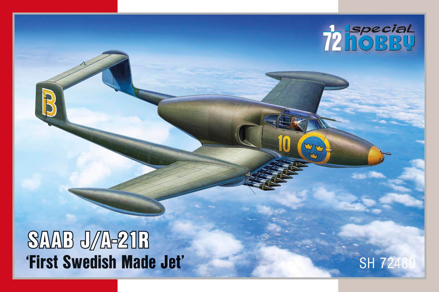 Special Hobby SH72480 1:72 SAAB J/A-21R "First Jet made in Sweden"