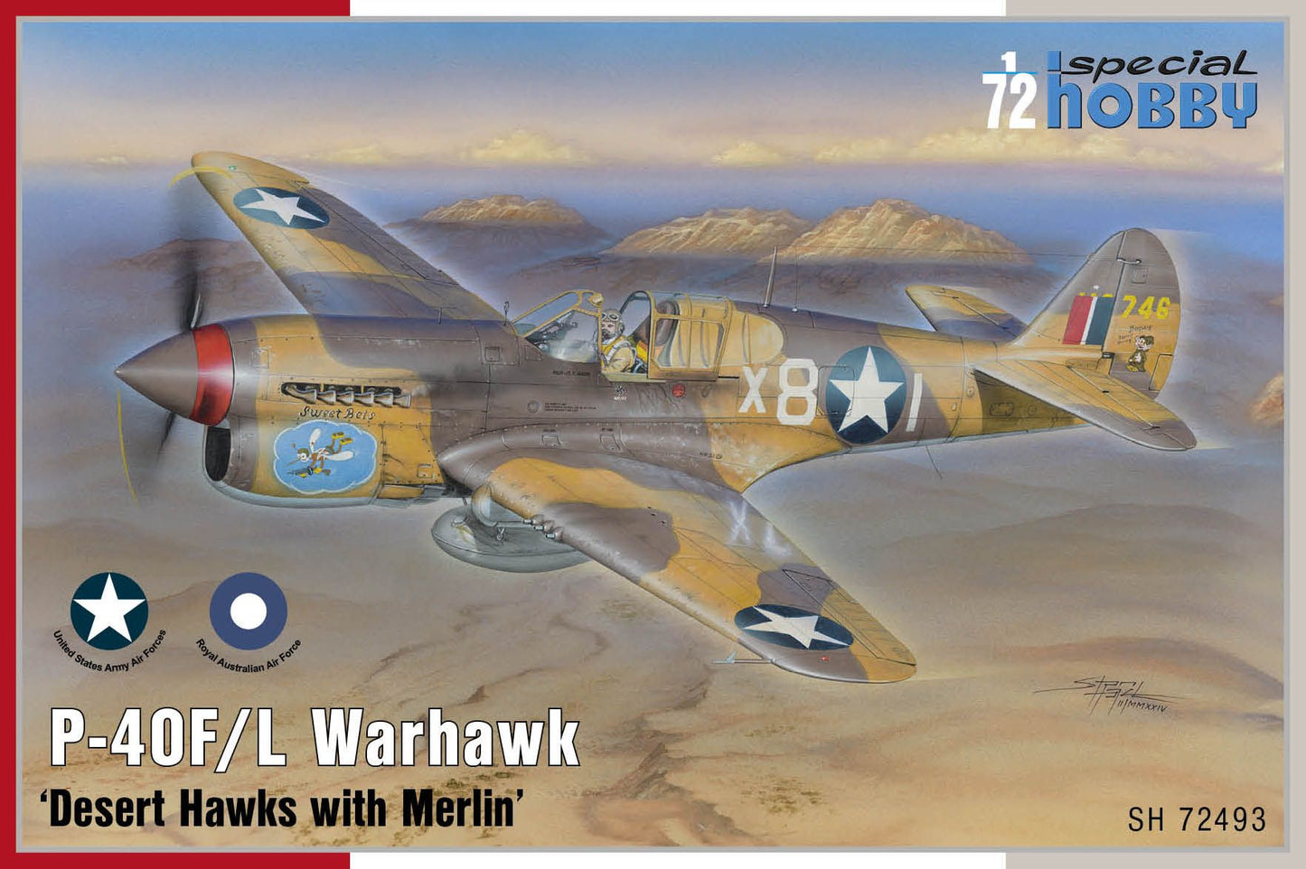 Special Hobby SH 72493 1:72 Curtiss P-40F/L Warhawk ‘Desert Hawks with Merlin’