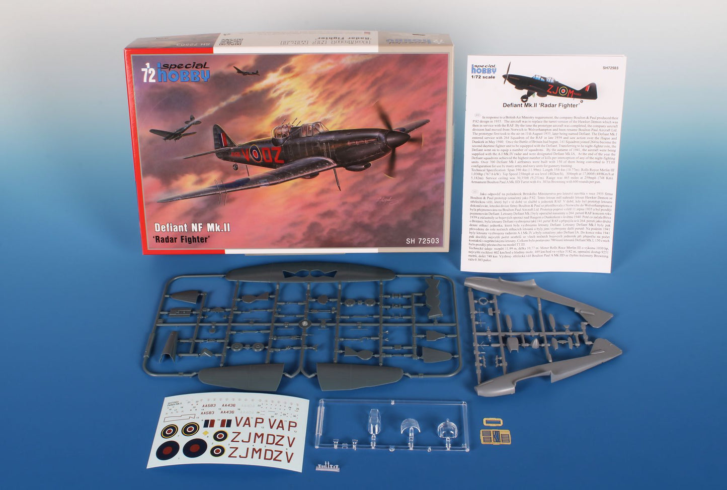 Special Hobby SH 72503 1:72 Boulton-Paul Defiant Mk.II â€˜Radar Fighterâ€™