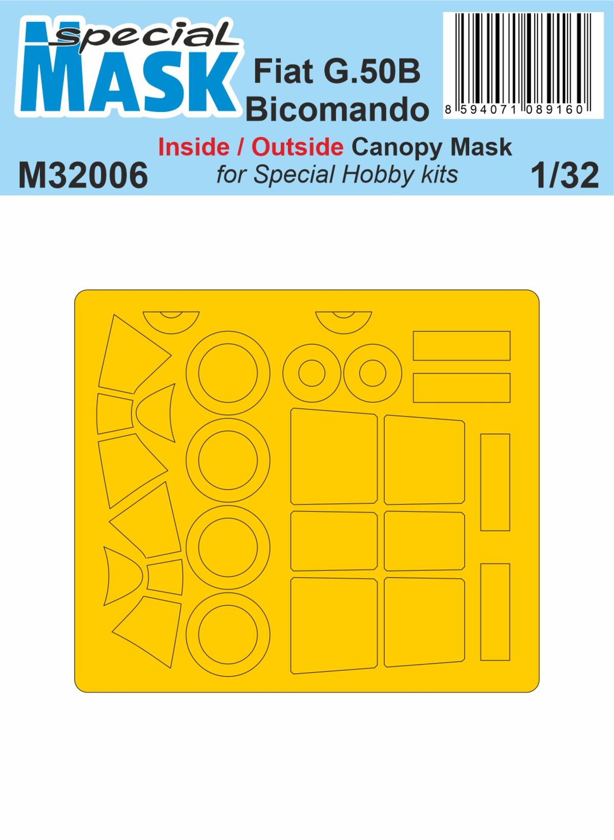 Special Hobby M32006 1:32 Fiat G.50B Bicomando Paint Mask