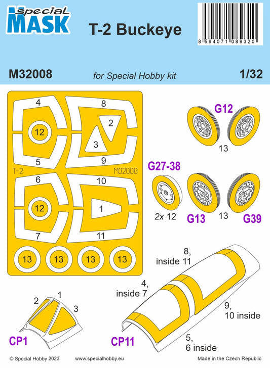 Special Hobby M32008 1:32 North-American T-2 Buckeye MASK