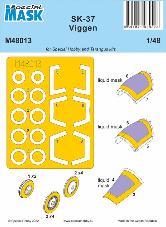 Special Hobby M48013 1:48 Saab SK-37 Viggen Paint Mask