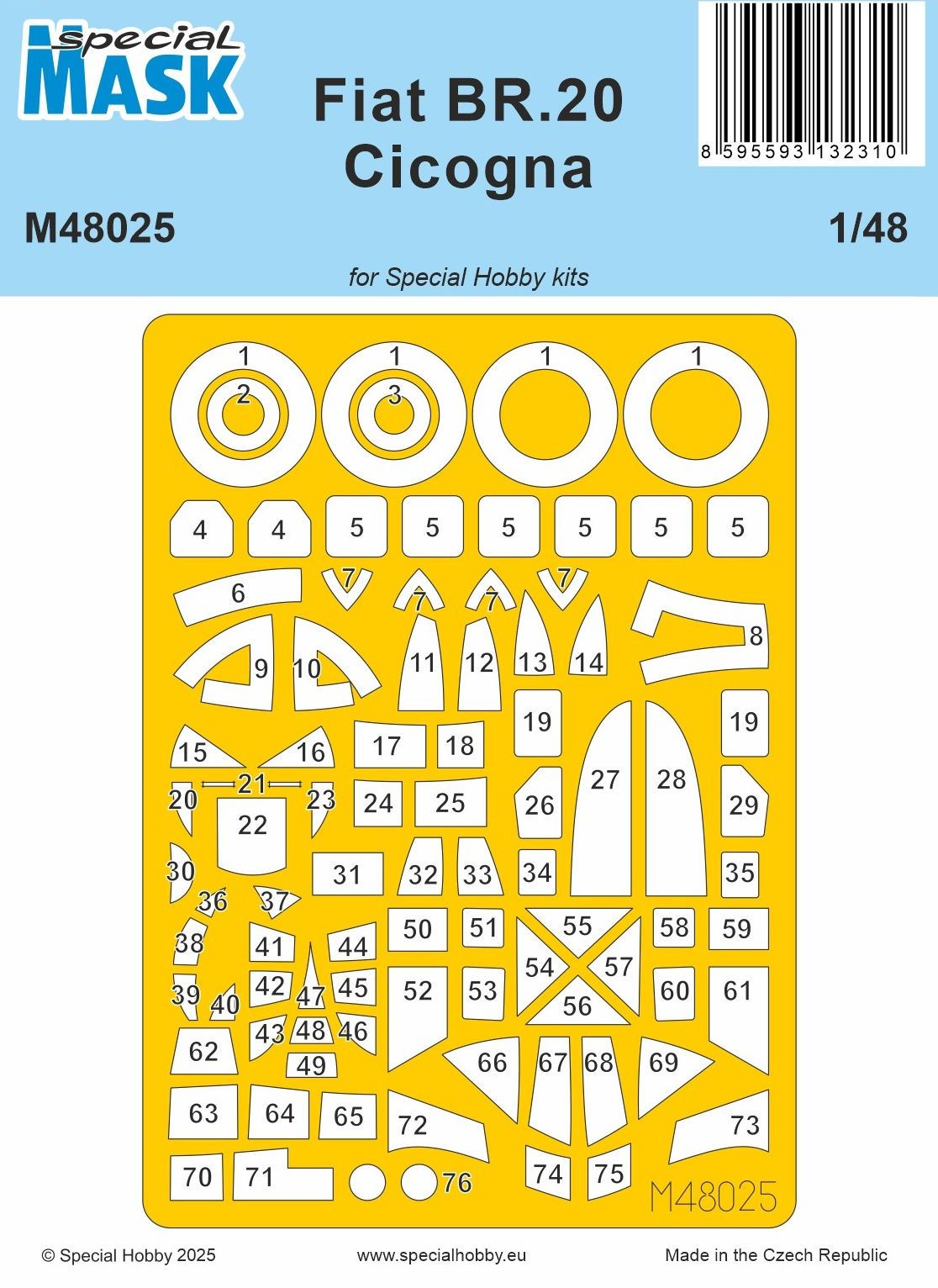 Special Hobby M48025 1:48 Fiat BR.20 Cicogna MASK.