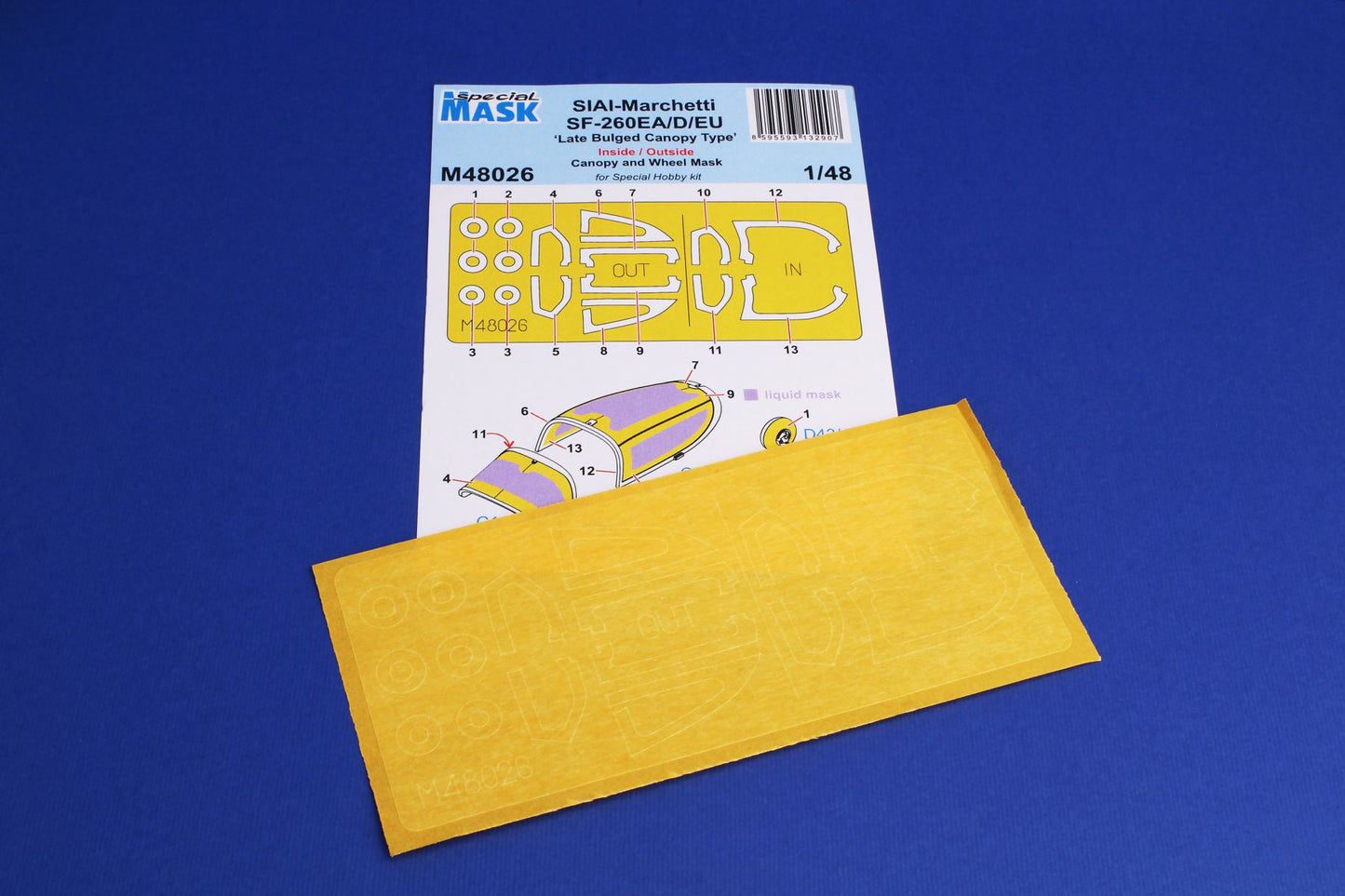 Special Hobby SHM48026 1:48 SIAI-Marchetti SF-260EA/D/EU ‘Late Bulged Canopy Type’ Paint Mask