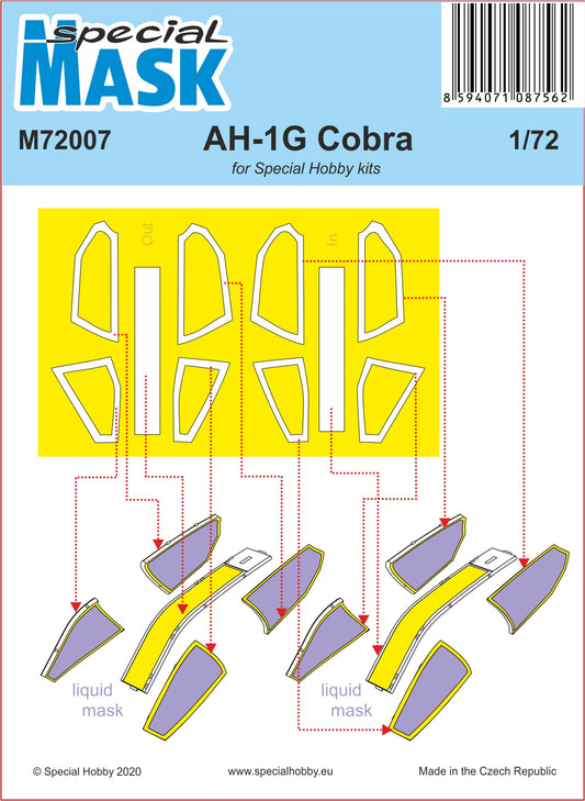 Special Hobby M72007 1:72 Bell AH-1G Cobra Paint Mask