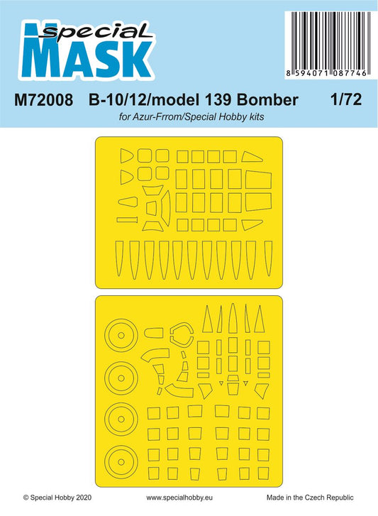 Special Hobby M72008 1:72 Martin B-10/B-12/model 139 Bomber Paint Mask