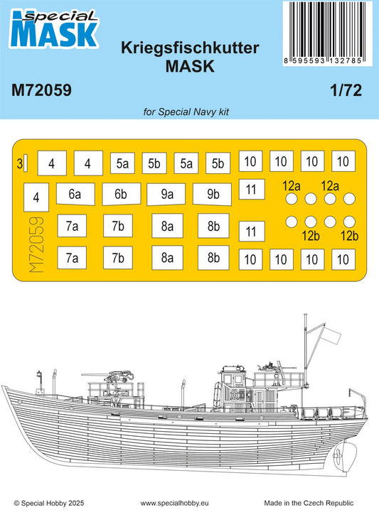 Special Hobby SHM72059 1:72 KFK Kriegsfischkutter Paint Mask