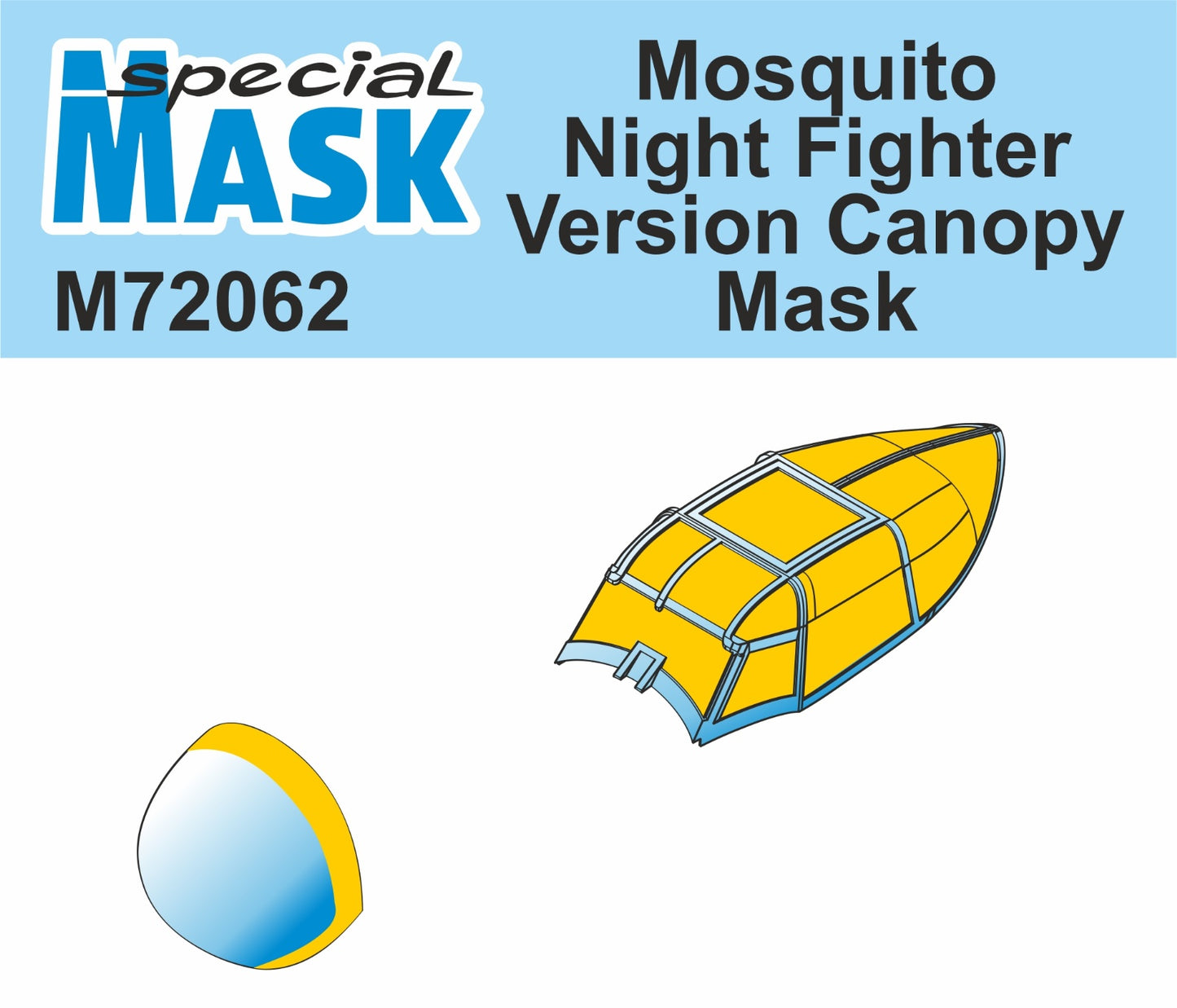 Special Hobby SHM72062 1:72 de Havilland DH.98 Mosquito NF Mk.30 Version Canopy Mask