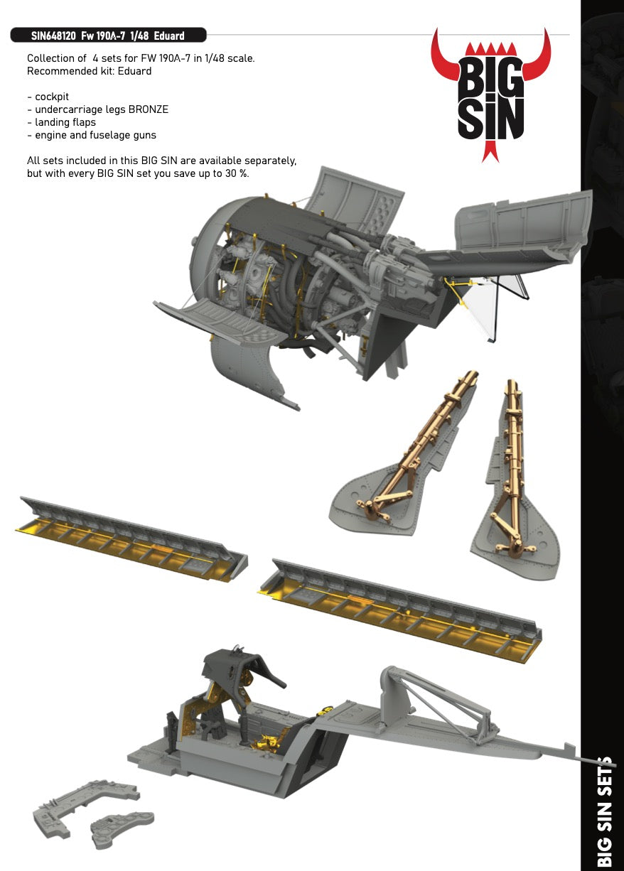 Eduard Brassin SIN648120 1:48 Focke-Wulf Fw-190A-7