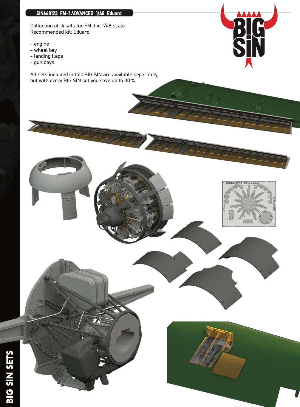 Eduard Brassin SIN648123 1:48 General-Motors FM-1 Wildcat ADVANCED