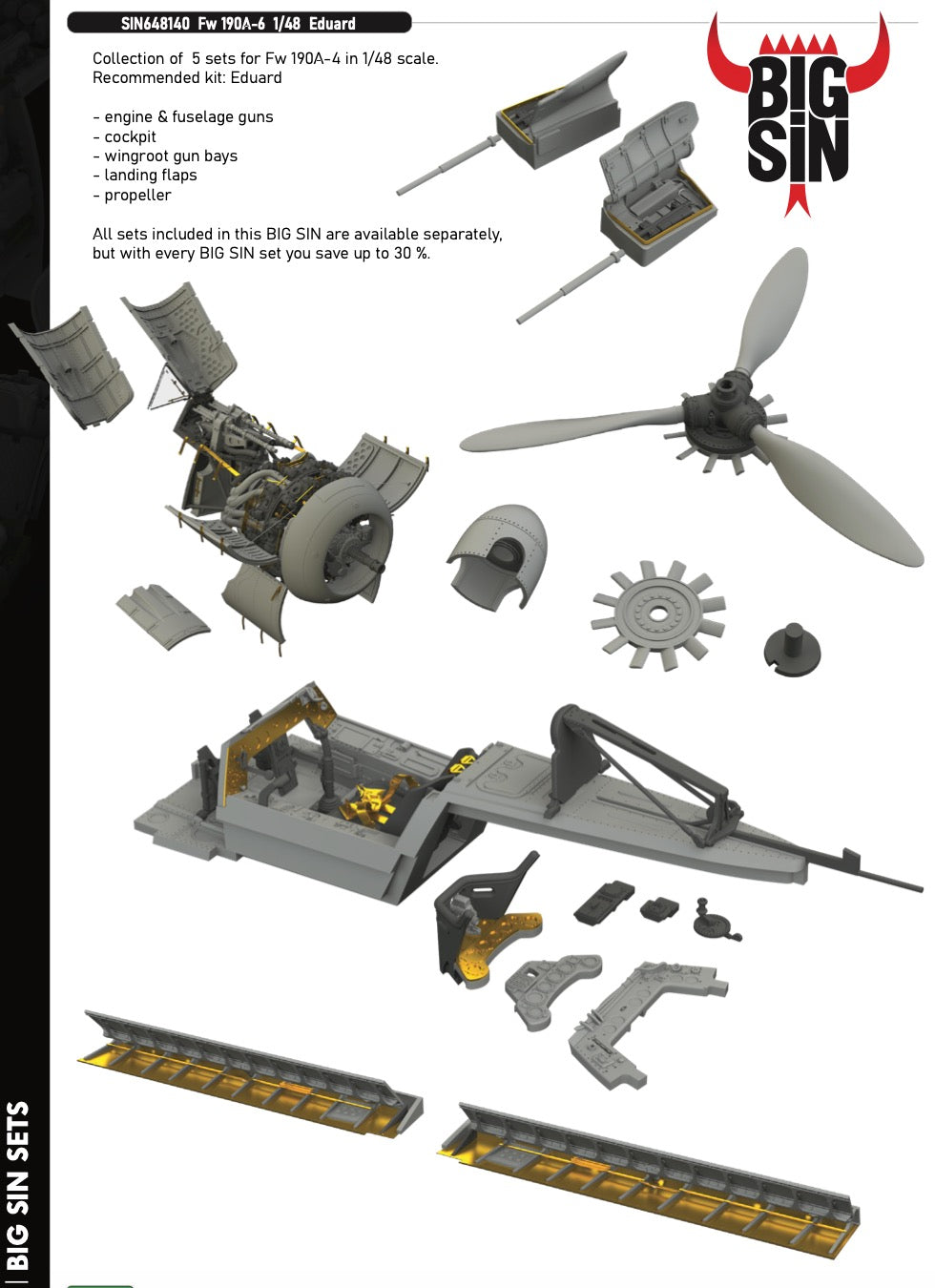 Eduard Brassin SIN648140 1:48 Focke-Wulf Fw-190A-6