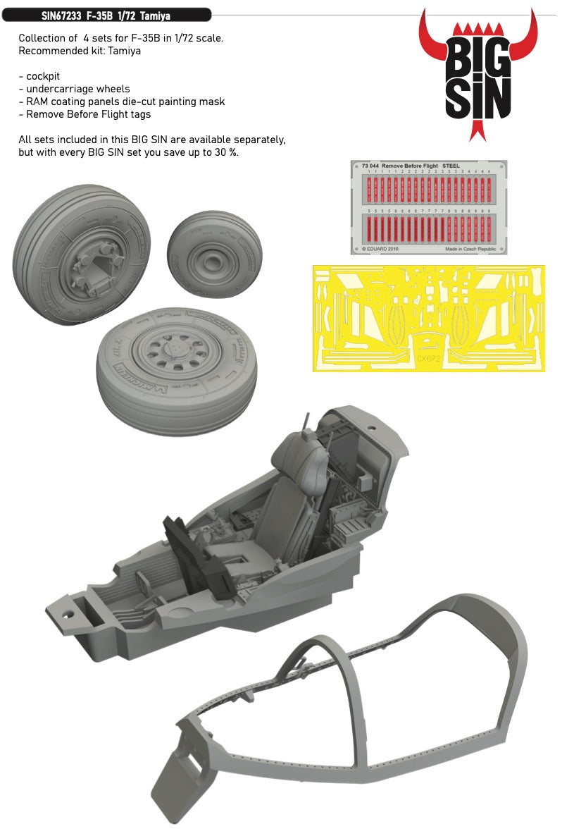 Eduard Brassin SIN67233 1:72 Lockheed-Martin F-35B