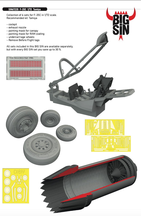 Eduard Brassin SIN67235 1:72 Lockheed-Martin F-35C