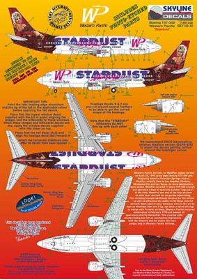 Skyline 14040 1:144 Boeing 737-300 WP Western Pacific N950WP Stardust Las Vegas with Etched Parts